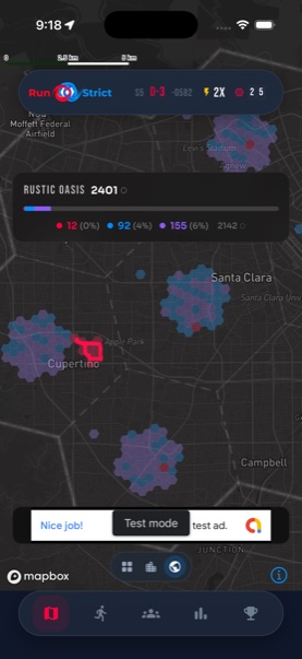 Territory map — Cupertino H3 hexes